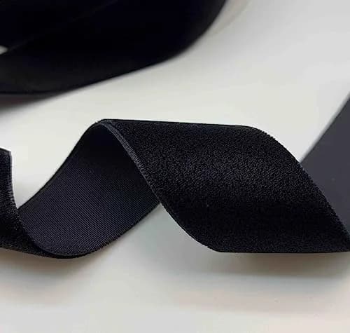 XMRIBBON Black Velvet Ribbon Single Sided 2.54 cm (1 Inch) x 9.14 m (10 Yards) Spool | Classic Solid Nylon Craft Ribbon thumbnail 3