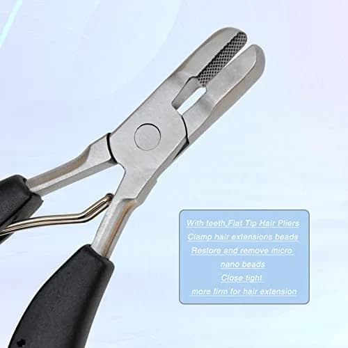 coloryoung Hair Extension Removal Tool 5.5 Inch | Durable Stainless Steel Hair Extension Pliers thumbnail 4