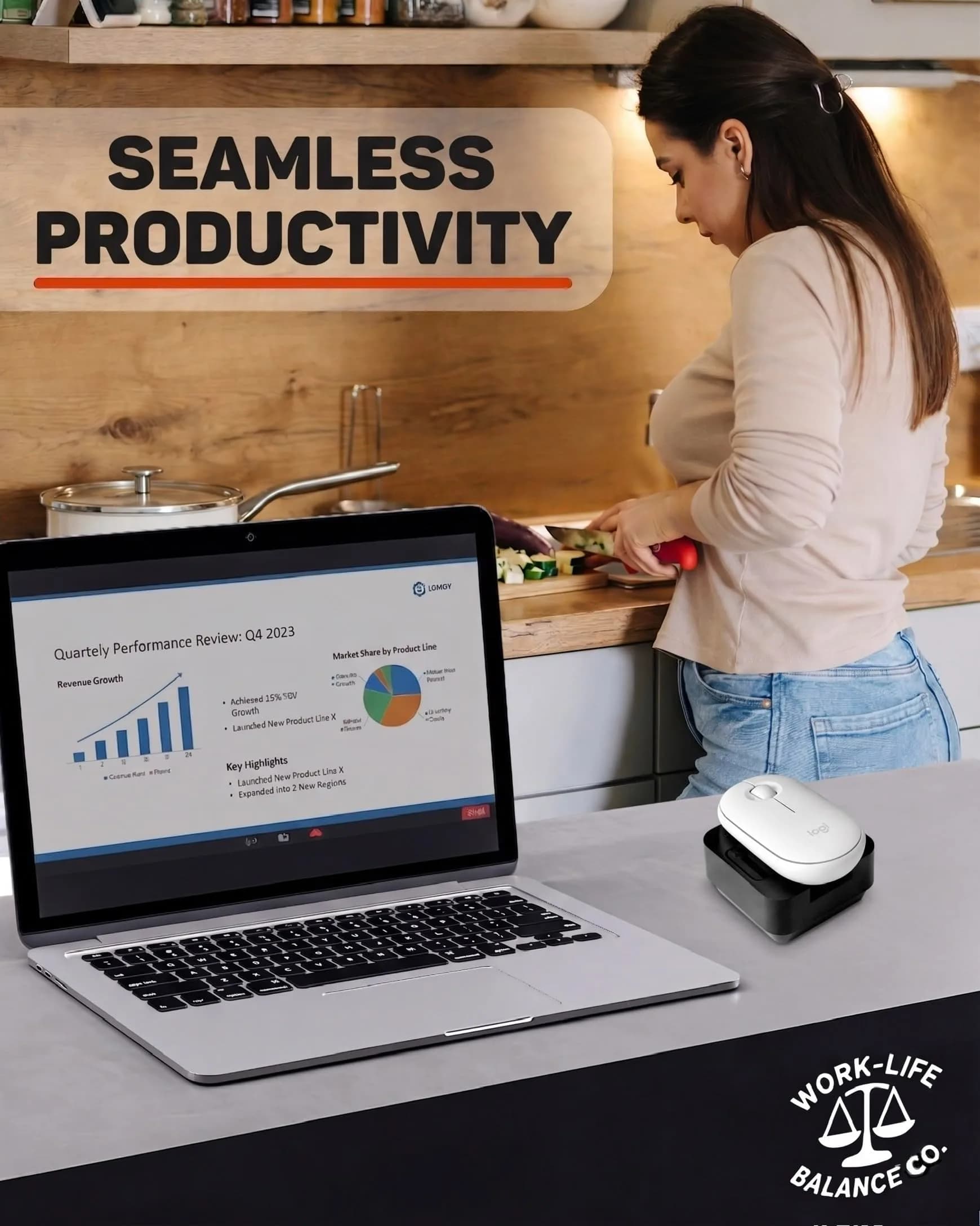 Work-Life Balance Corporation Mechanical Mouse Jiggler, Sunshine | Keeps PC Active - view 6