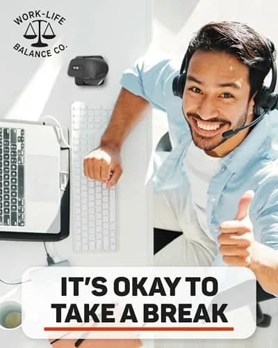 Work-Life Balance Corporation Mechanical Mouse Jiggler, Sunshine | Keeps PC Active thumbnail 7