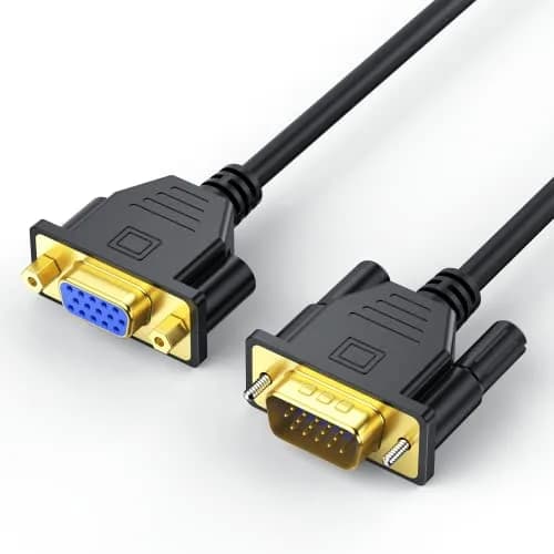 UV-CABLE 2-Pack VGA Extension Cable 6ft Male to Female 15 Pin | 1080P Full HD Support thumbnail 9