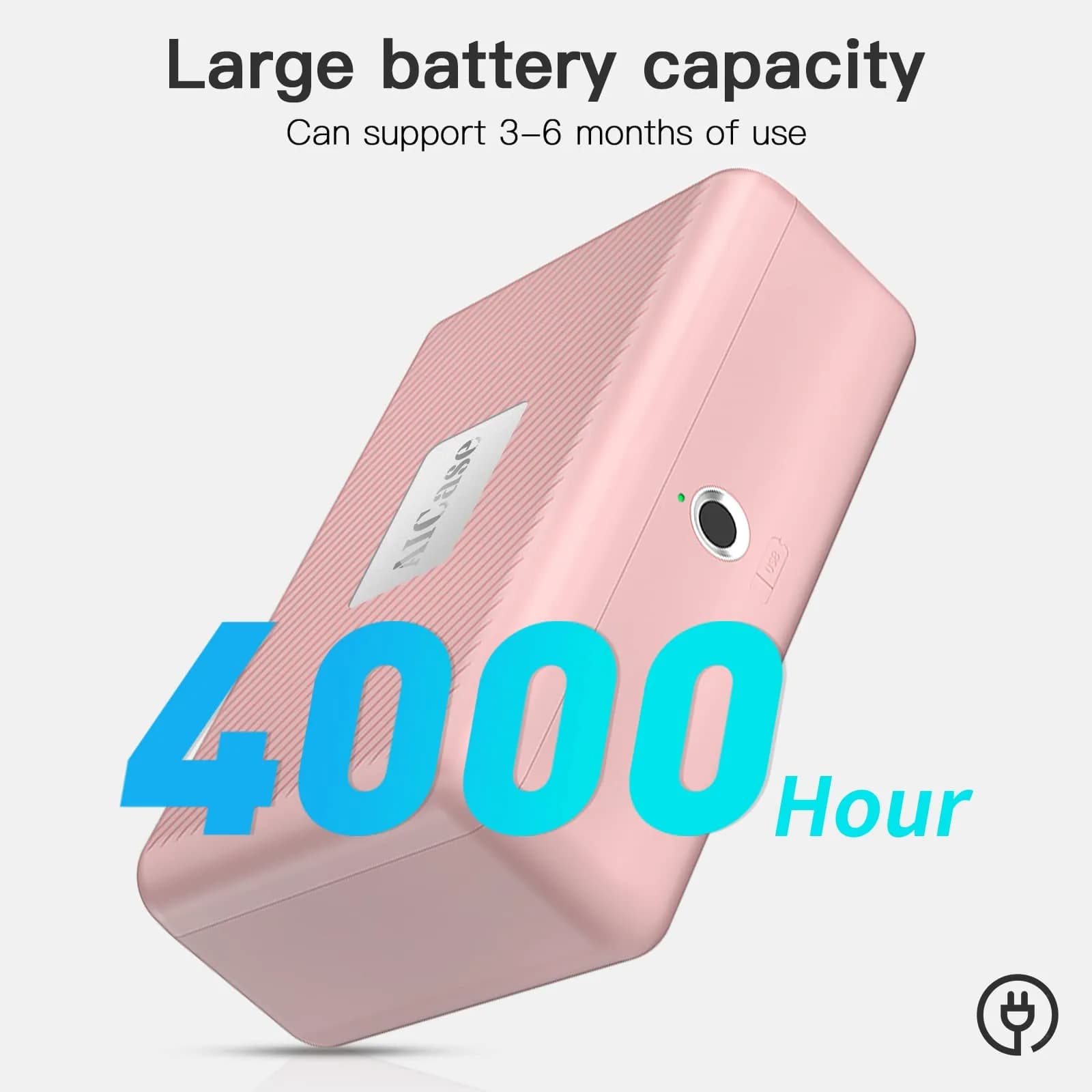 AICase Biometric Fingerprint Safe Box Pink | Rechargeable Lock Box for Home Office Travel - view 4