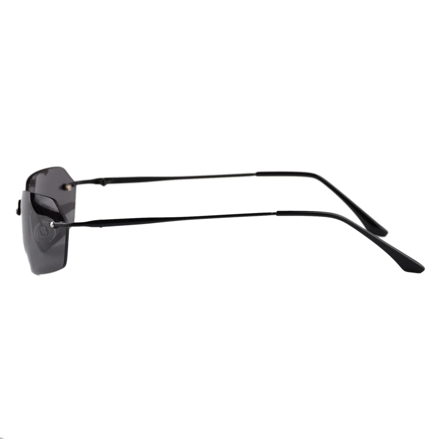 RCXKOOM Agent Smith Matrix Sunglasses | Polarized Square Rimless Metal Frame 62mm Lens - view 6
