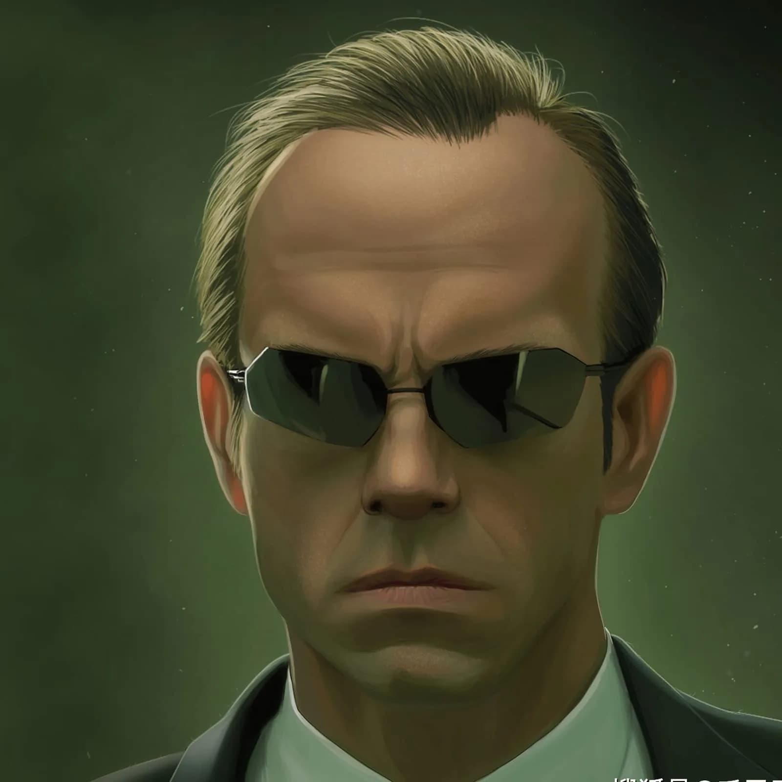 RCXKOOM Agent Smith Matrix Sunglasses | Polarized Square Rimless Metal Frame 62mm Lens - view 2