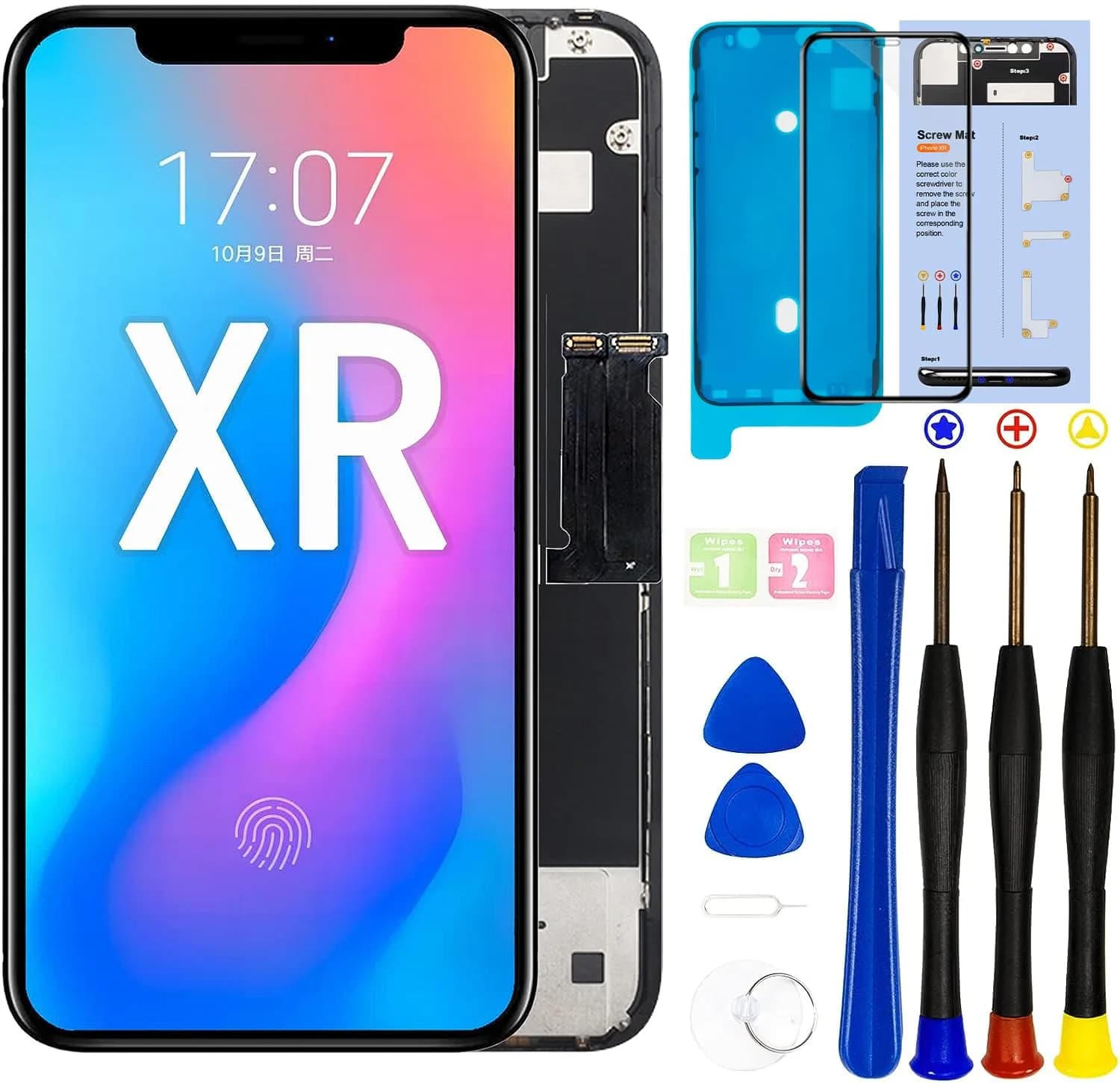 SIMDOG iPhone XR LCD Screen Replacement 6.1 inch | Easy DIY Repair Kit with Tools — for iPhone XR