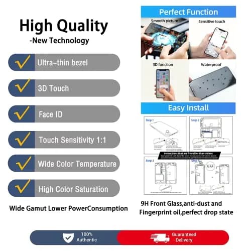 SIMDOG iPhone XR LCD Screen Replacement 6.1 inch | Easy DIY Repair Kit with Tools thumbnail 4