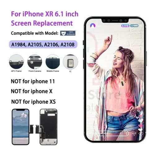 SIMDOG iPhone XR LCD Screen Replacement 6.1 inch | Easy DIY Repair Kit with Tools thumbnail 3