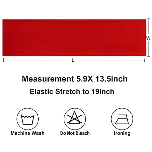 Gankar Red Spandex Chair Sashes 50 Pack (1.288 kg) | Wedding & Party Chair Bands with Buckles thumbnail 7
