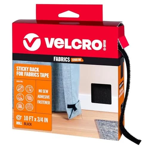 VELCRO Brand Sticky Back for Fabrics 10ft x 3/4in | No-Sew Hemming Tape for Clothes & Repairs thumbnail 1
