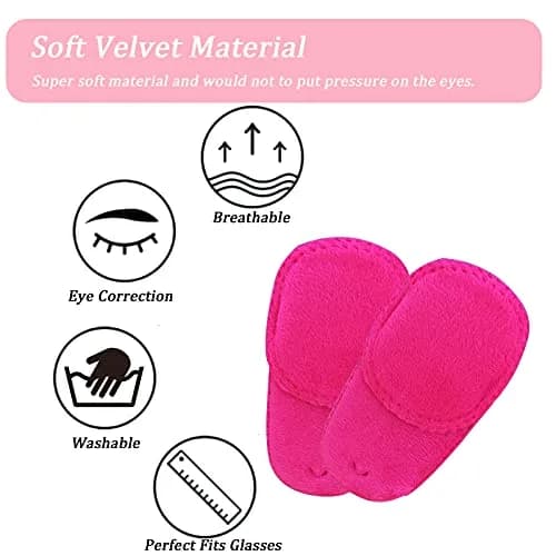 THSIREE Pink Velvet Eye Patches for Kids (4 Pack) | Soft & Comfortable for Lazy Eye Treatment thumbnail 5