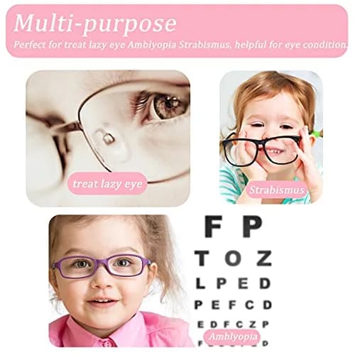 THSIREE Pink Velvet Eye Patches for Kids (4 Pack) | Soft & Comfortable for Lazy Eye Treatment thumbnail 3