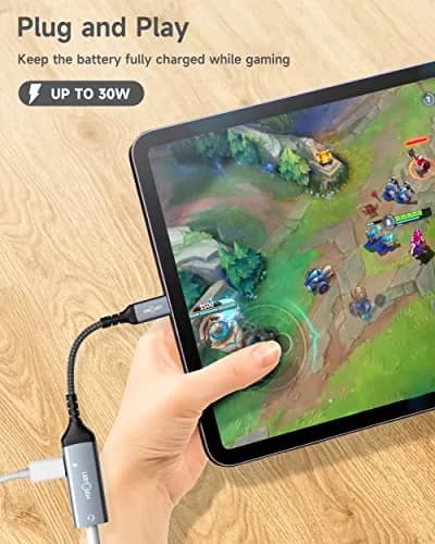 LERTOSEN USB C to 3.5mm Headphone Jack & Charger Adapter | Hi-Res Audio & 60W PD Fast Charging thumbnail 3