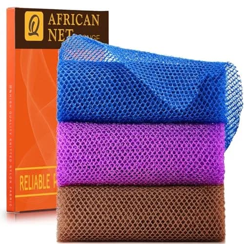 UJFQBH African Net Bath Sponge 80cm (31.4 inches) | Exfoliates Skin for Daily Use thumbnail 1