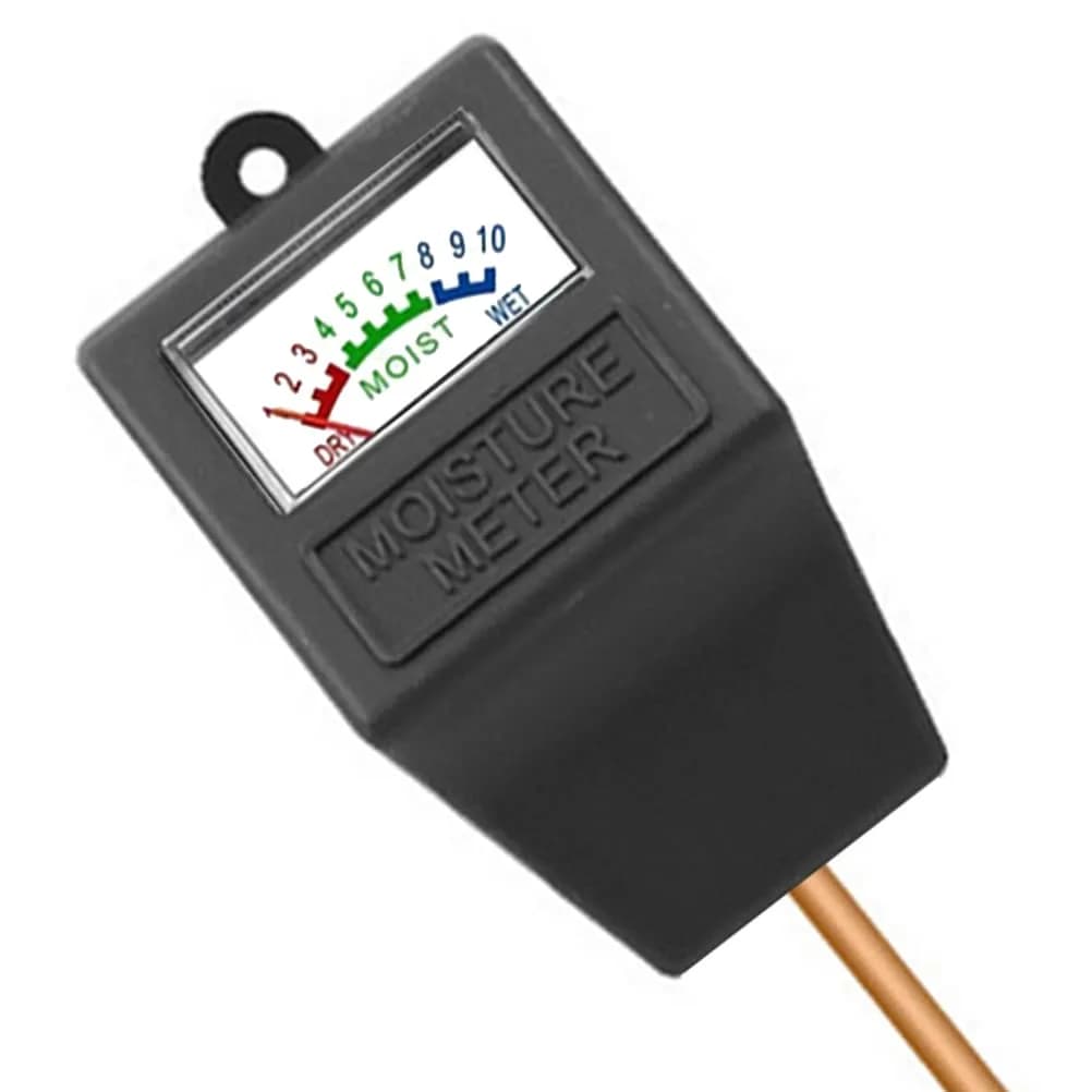Hathdia Soil Moisture Meter Black | 7.6 inch Probe for Potted Plants, Garden, Farm, Lawn - main product image