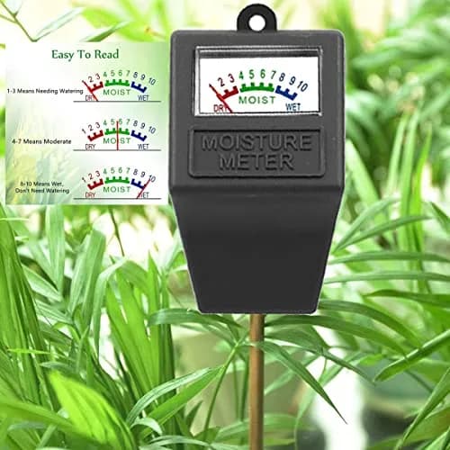 Hathdia Soil Moisture Meter Black | 7.6 inch Probe for Potted Plants, Garden, Farm, Lawn thumbnail 3