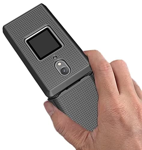 Nakedcellphone Combo for CAT S22 Flip Phone Case with Belt Clip - Black | Slim Polycarbonate Cover & Rotating Holster thumbnail 5