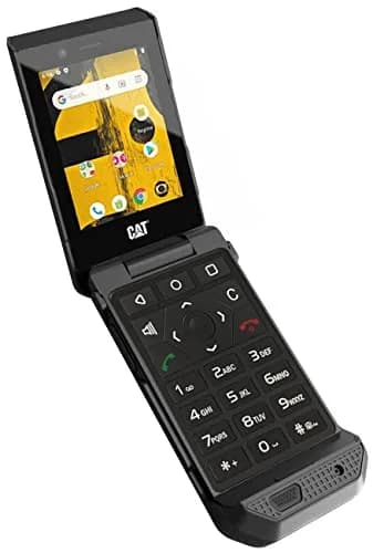 Nakedcellphone Grid Series Black Flip Phone Case for CAT S22 | Hard Polycarbonate with Matte Grip thumbnail 5