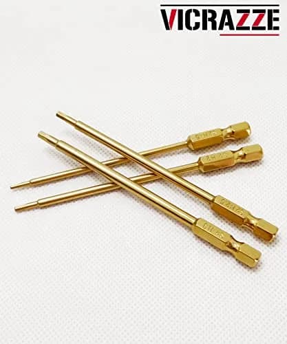 Raflot RC Hex Bit Set 1.5mm, 2.0mm, 2.5mm & 3.0mm | Titanium Coated, High Hardness (100mm Length) thumbnail 6