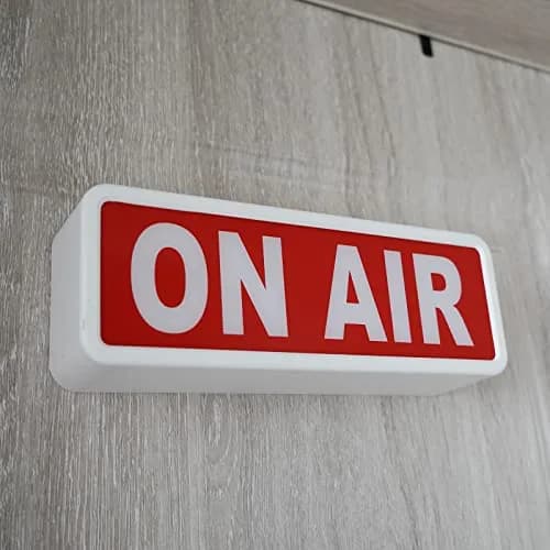 DMKYDM ON AIR LED Sign Light, Studio Decorative Illuminated Sign with On/Off Switch | 25 cm (9.84 inches) Wide thumbnail 5