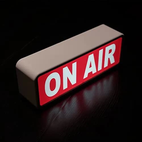 DMKYDM ON AIR LED Sign Light, Studio Decorative Illuminated Sign with On/Off Switch | 25 cm (9.84 inches) Wide thumbnail 3