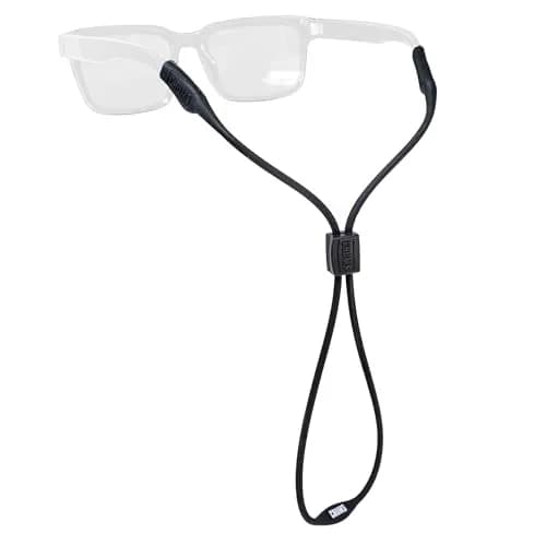 Chums Slim Retainer - Adjustable Black Silicone Eyewear Keeper for Men & Women | 19-inch (48.26 cm) thumbnail 1