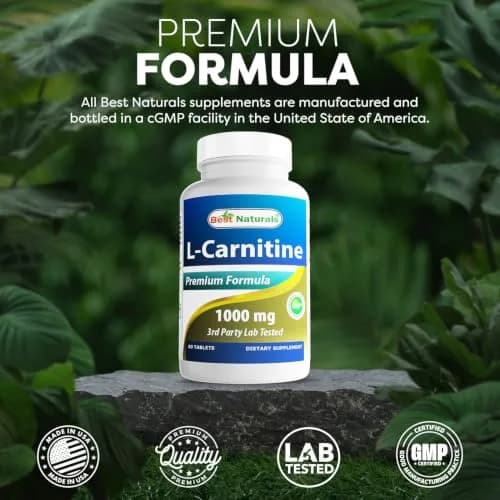 Best Naturals Acetyl L-Carnitine 1000 mg | 60 Capsules (Pack of 3) for Brain & Energy Support thumbnail 5