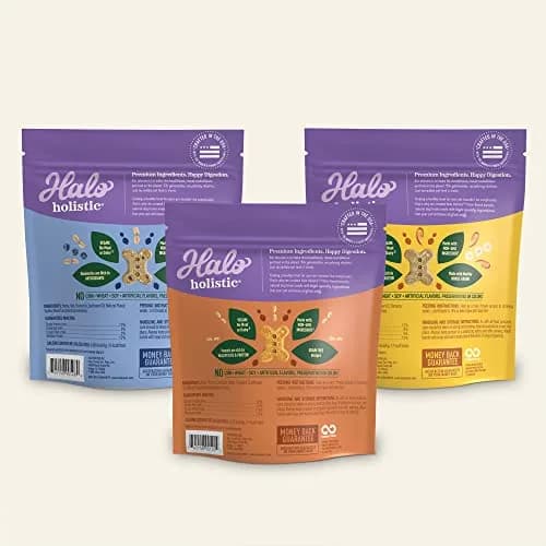 Halo Plant-Based Dog Treats Variety Pack 8 oz | Crunchy, Vegan & All-Natural Dog Snacks thumbnail 3