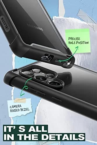 i-Blason Transparent Case for Samsung Galaxy S22 Ultra 6.8 Inch | Shock-Absorbing TPU Bumper Cover thumbnail 6