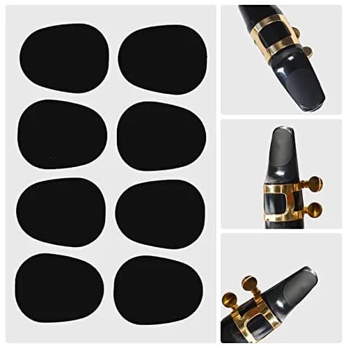 Eison Saxophone Cleaning Kit with Case for Alto, Tenor, Clarinet, Flute, Trumpet - 8PCS Mouthpiece Cushions & Microfiber Cloths (Beige) thumbnail 7