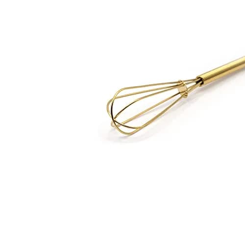 TYGYLZGCF Gold Mini Whisk 13cm (5 inch) | Perfect for Small Batches & Beverages thumbnail 5