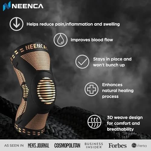 NEENCA Professional Knee Brace for Pain Relief | Medical Support with Patella Pad & Stabilizers, FSA/HSA Approved (98-120 chars) thumbnail 7
