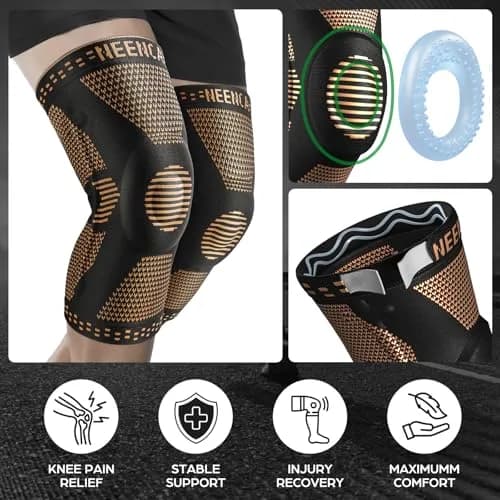 NEENCA Professional Knee Brace for Pain Relief | Medical Support with Patella Pad & Stabilizers, FSA/HSA Approved (98-120 chars) thumbnail 3