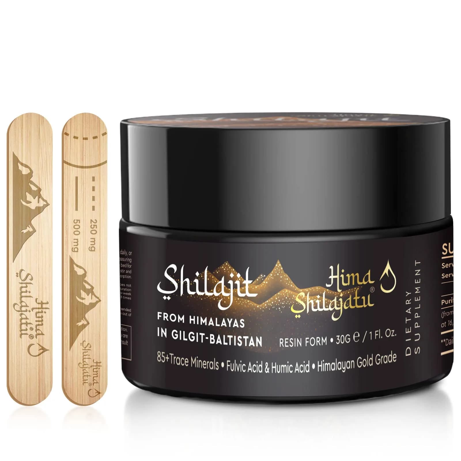 Hima Shilajatu Shilajit Resin 30g | Himalayan Organic Fulvic Acid & Trace Minerals