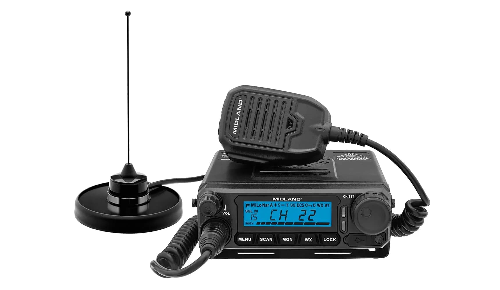 Midland MXT500 50W IP66 MicroMobile GMRS Two-Way Radio | Waterproof, 100 Mile Range, 99 Channels