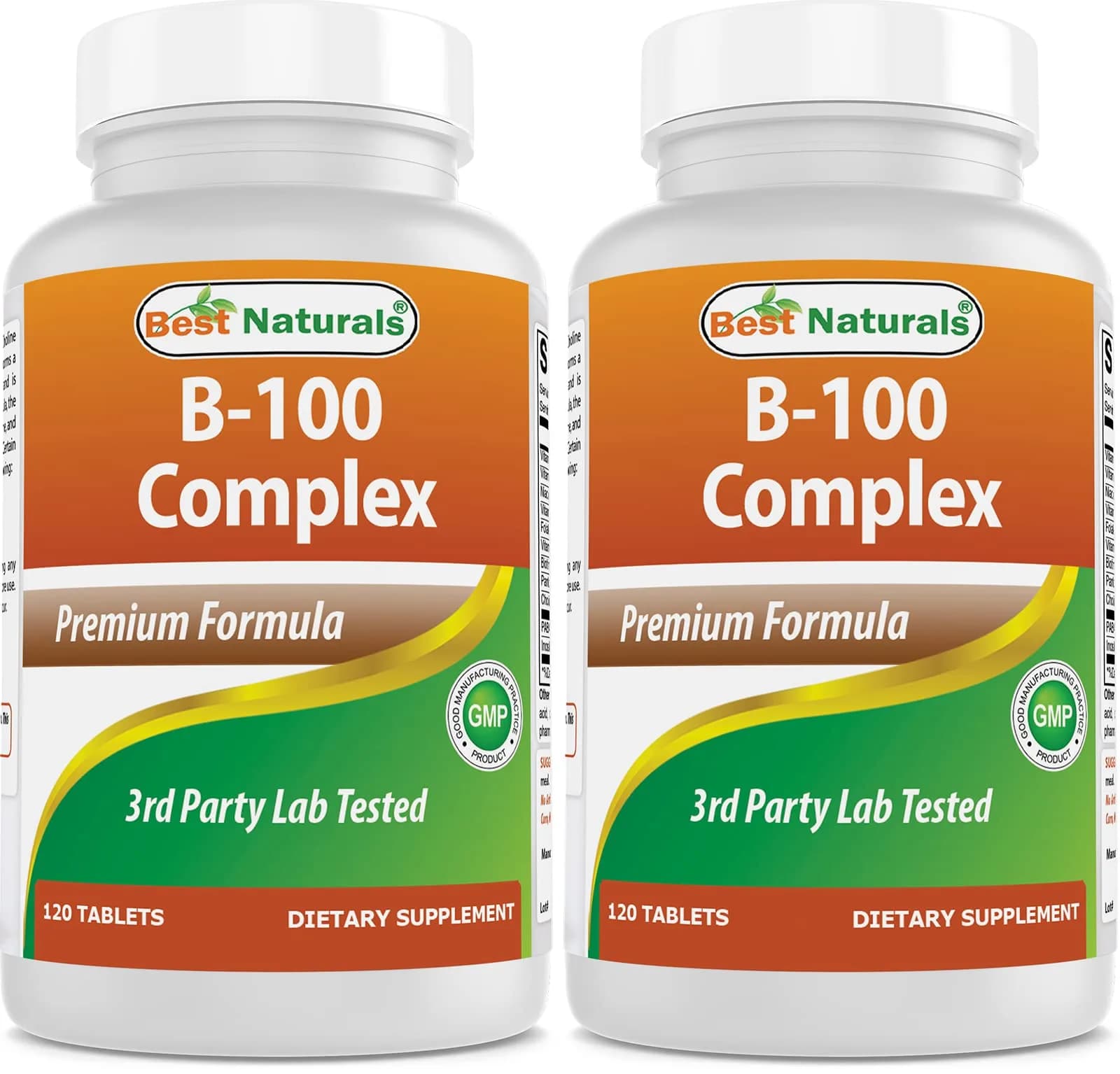 Best Naturals B 100 Complex 120 Tablets | B Vitamins for Energy & Immunity — Tablet