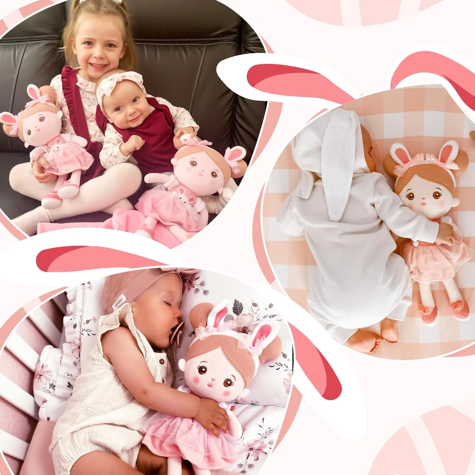 OUOZZZ A-abby01 Rabbit 33cm (13 Inch) Dinosaur Baby Doll | Safe & Soft Plush Toy for Toddlers - view 2