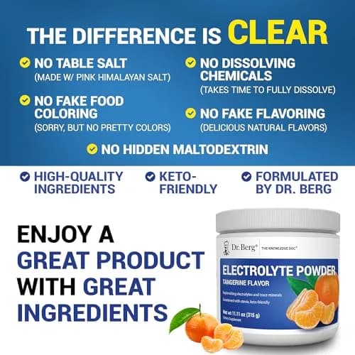 Dr. Berg Zero Sugar Hydration Keto Electrolyte Powder 10.29oz | Supports ketosis & hydration thumbnail 5