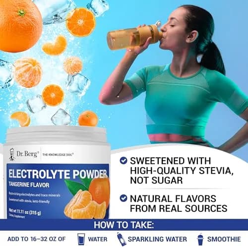 Dr. Berg Zero Sugar Hydration Keto Electrolyte Powder 10.29oz | Supports ketosis & hydration thumbnail 6