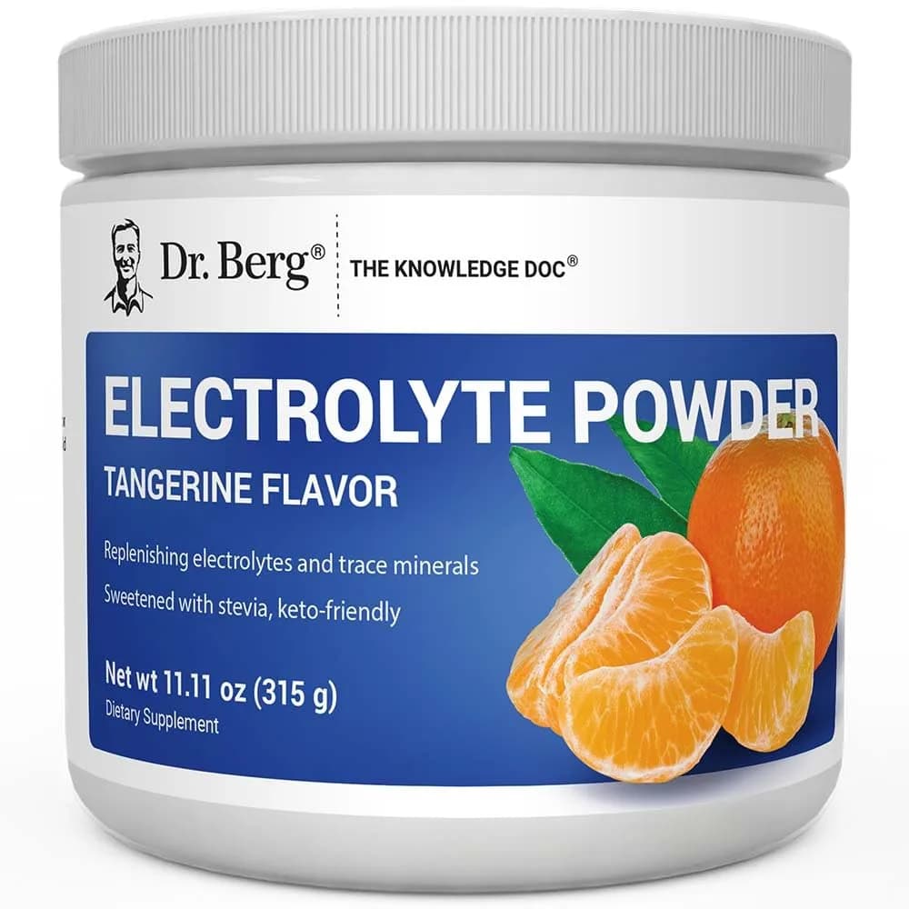 Dr. Berg Nutritionals Tangerine Keto Electrolyte Powder - 50 Servings, Zero Sugar - main product image