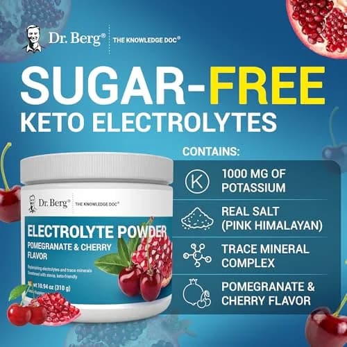 Dr. Berg Nutritionals Keto Electrolyte Powder 11.04 oz (313 g) | Zero Sugar Hydration Drink Supplement thumbnail 7