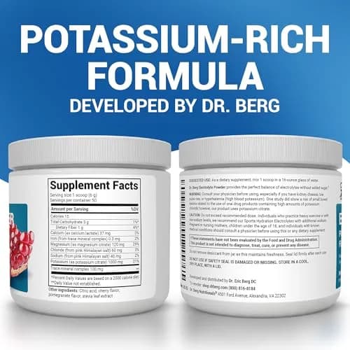Dr. Berg Nutritionals Keto Electrolyte Powder 11.04 oz (313 g) | Zero Sugar Hydration Drink Supplement thumbnail 2