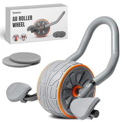 DMoose Fitness Ab Roller Wheel with Elbow Support & 2 Pads | Core Strength & Abs Workout Equipment thumbnail 1