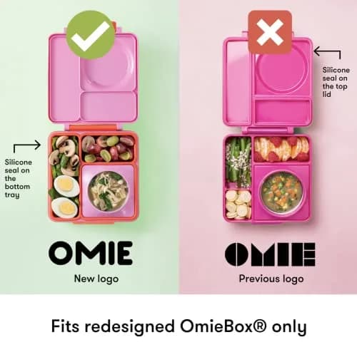 OmieBox Leakproof Dips Containers 120ml (4 oz) | Pack of 2 Pink/Teal Silicone thumbnail 5