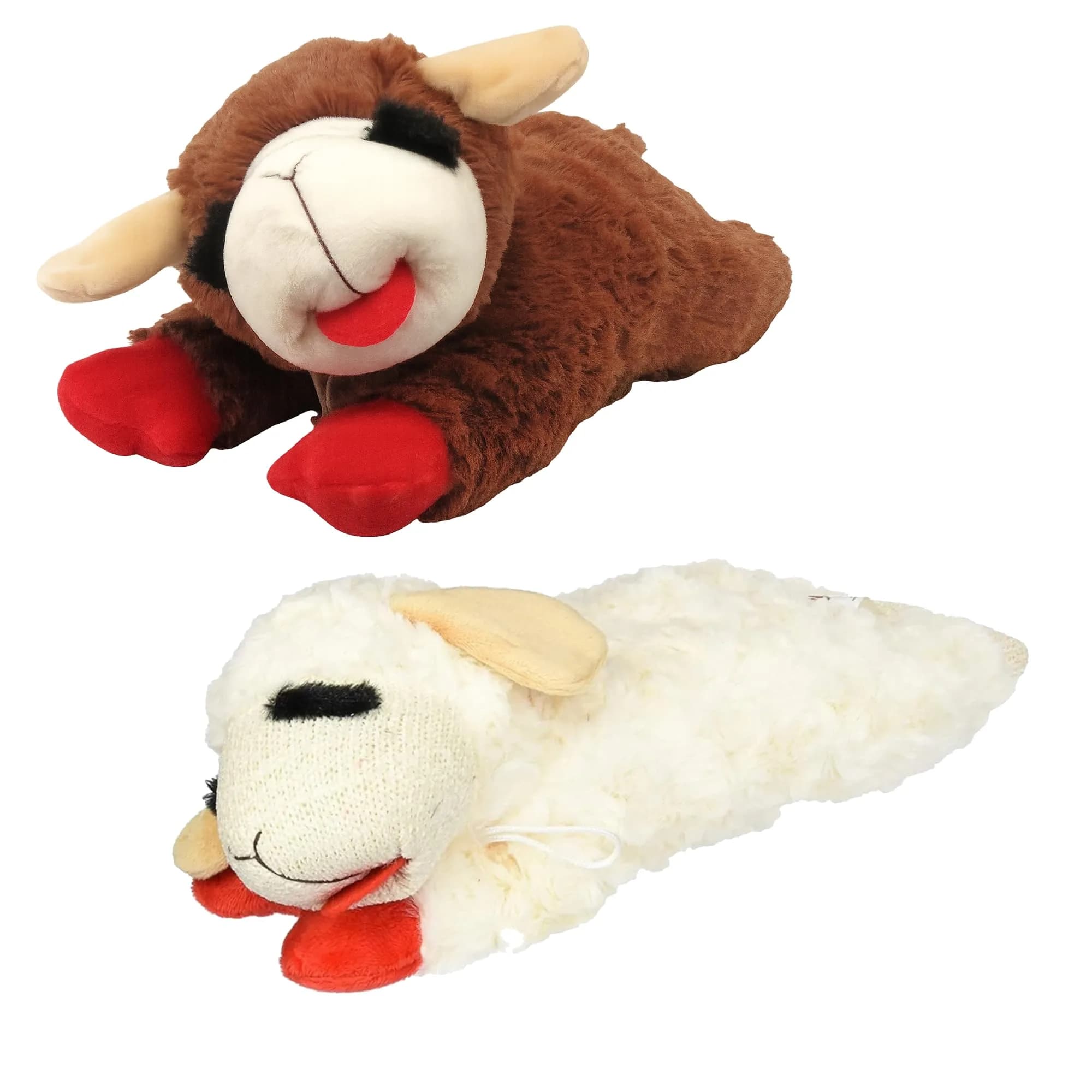 HDP Lambchop Plush Dog Toy Set of 2 | Soft Squeaker Toys for Medium Dogs - main product image