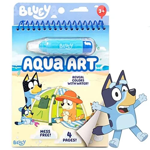 Horizon Group USA Bluey Aqua Art Pad with Water Pen | Reusable No-Mess Drawing & Coloring Activity Book for Kids Ages 3+ thumbnail 1