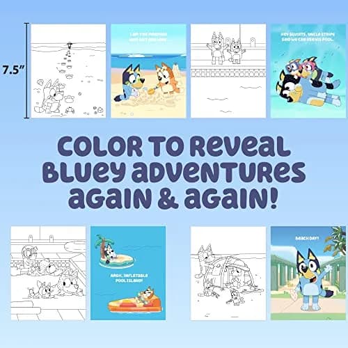 Horizon Group USA Bluey Aqua Art Pad with Water Pen | Reusable No-Mess Drawing & Coloring Activity Book for Kids Ages 3+ thumbnail 5