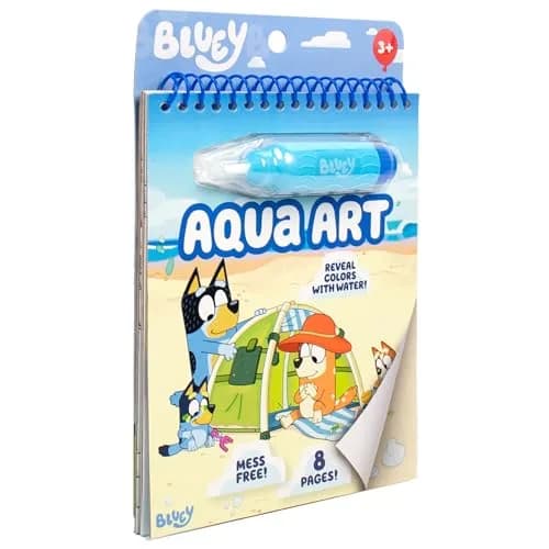 Horizon Group USA Bluey Aqua Art Pad with Water Pen | Reusable No-Mess Drawing & Coloring Activity Book for Kids Ages 3+ thumbnail 6