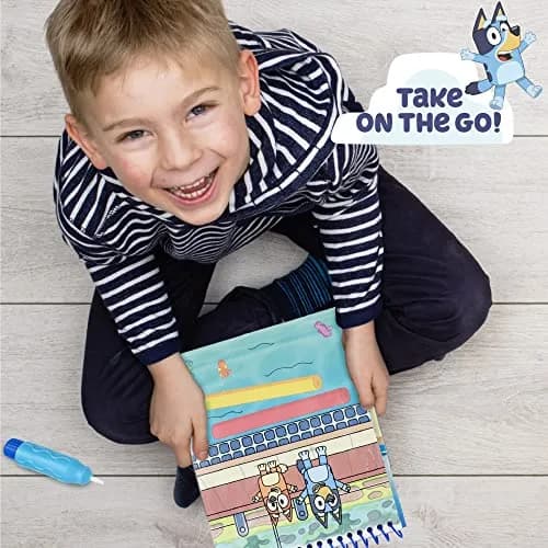 Horizon Group USA Bluey Aqua Art Pad with Water Pen | Reusable No-Mess Drawing & Coloring Activity Book for Kids Ages 3+ thumbnail 3