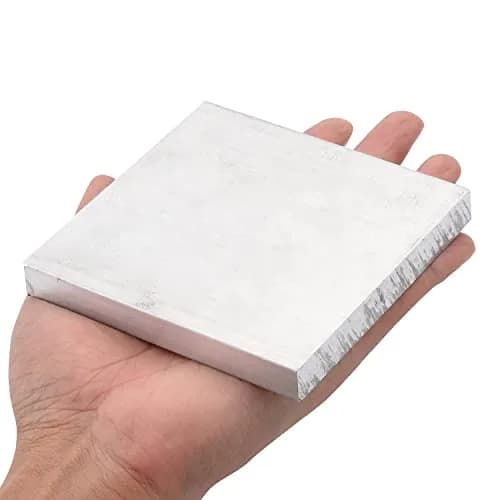 KSVZS Aluminum Bar 4" (100mm) x 4" (100mm) x 1/2" (12mm) | Solid Aluminum Plate 6061 CNC Precision thumbnail 5
