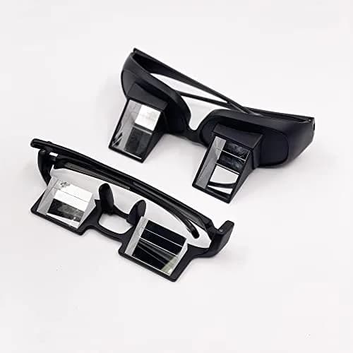 Sigvetan Lazy Glasses Laying Down Light Prism Glasses 90° Angle Neck Relaxer for Lying Down Reading & Watching TV/Phone | Light-Weight & Comfortable thumbnail 5